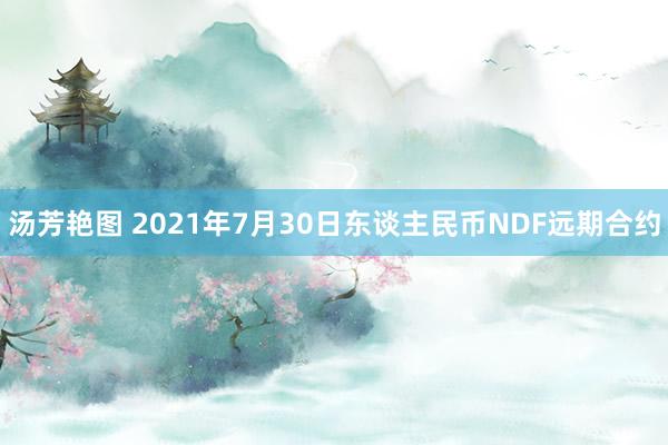 汤芳艳图 2021年7月30日东谈主民币NDF远期合约