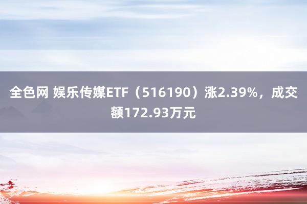 全色网 娱乐传媒ETF（516190）涨2.39%，成交额172.93万元