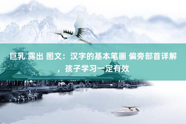 巨乳 露出 图文：汉字的基本笔画 偏旁部首详解，孩子学习一定有效